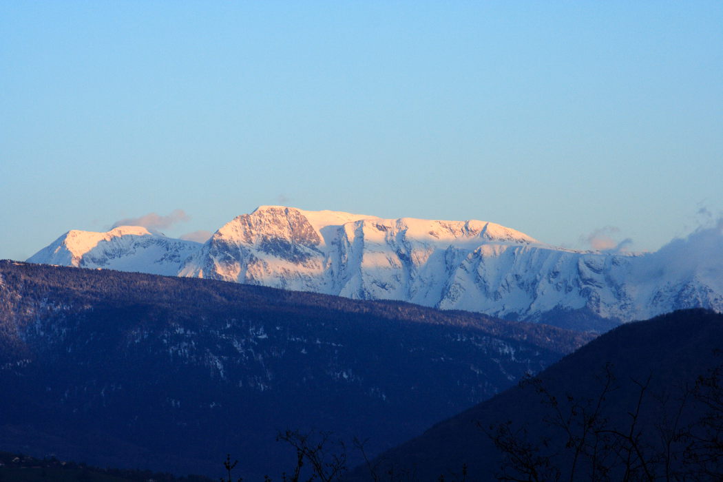 Winter in den Alpen Grenobles