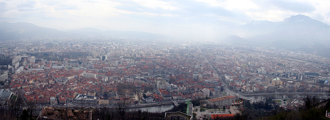 Panorama von Grenoble