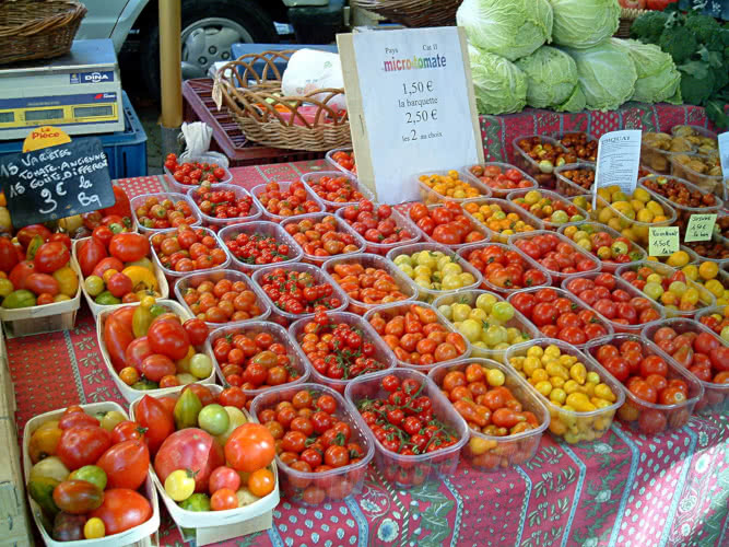 Bauernmarkt in Mourtes