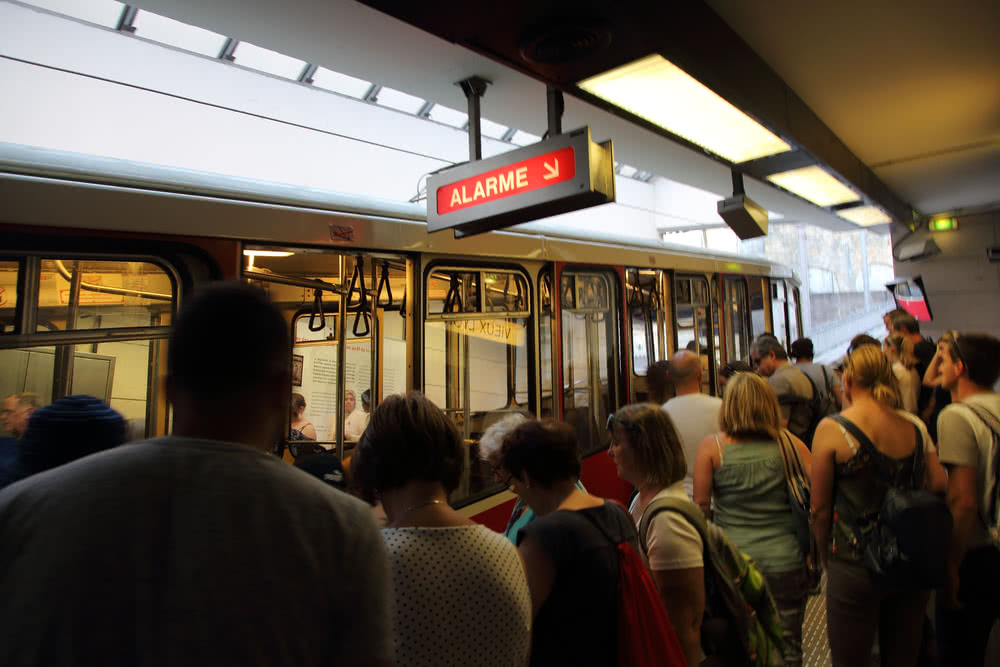 Lyon - Metro zu Fouviere
