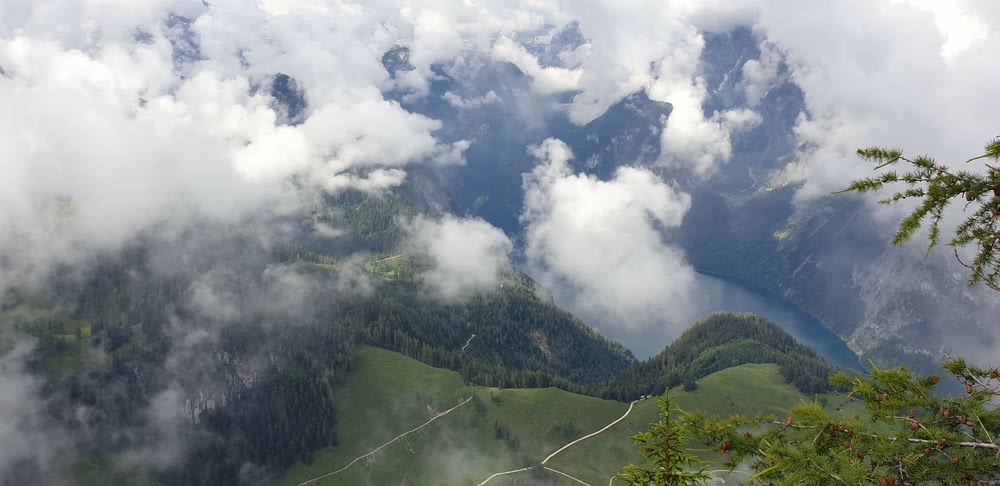 Blick vom Jenner auf den Königsee