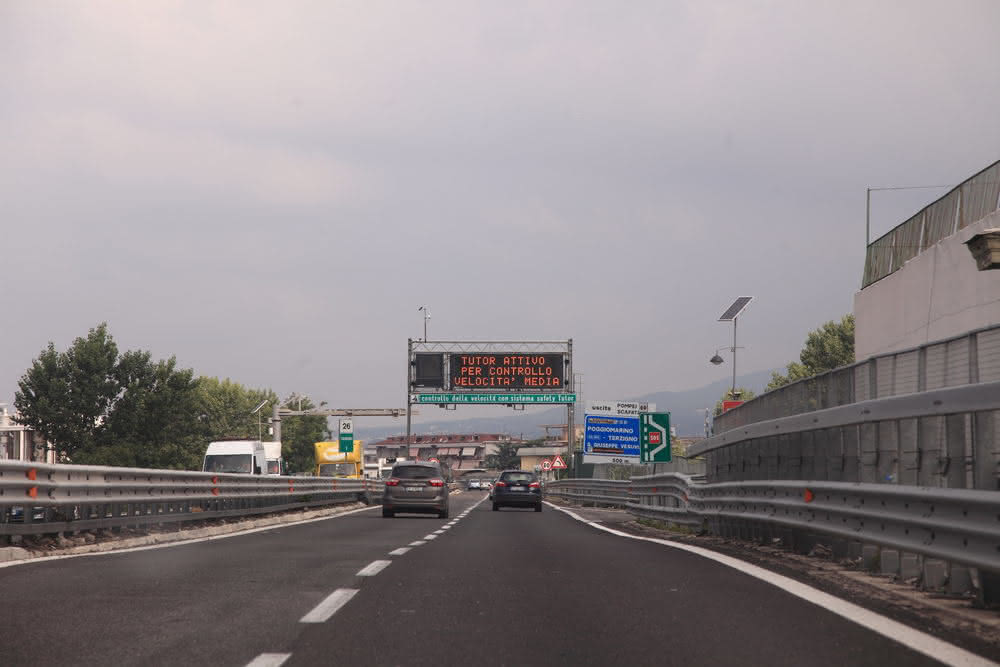 Vorsicht auf Italiens Autobahnen