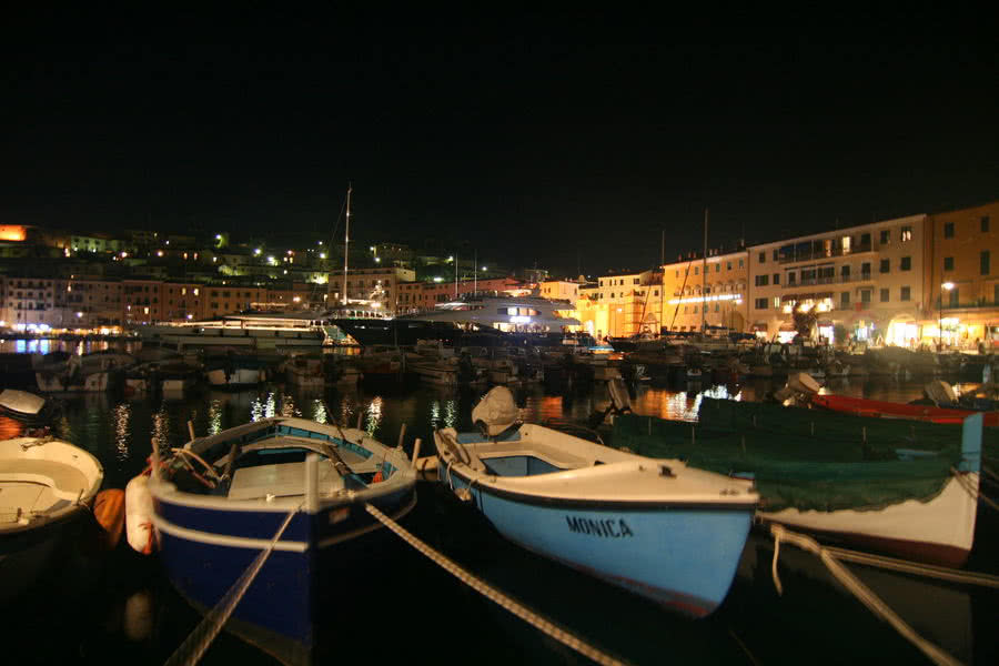 Elba bei Nacht - Portoferraio